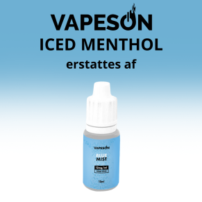 10ml Vapeson Blue Mist PG50/VG50 - 12mg/ml, DK tax